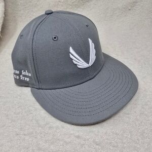 ASRV New Era 59FIFTY Hat Mens 7 1/8 Gray Wings Logo Fitted Baseball Cap NEW